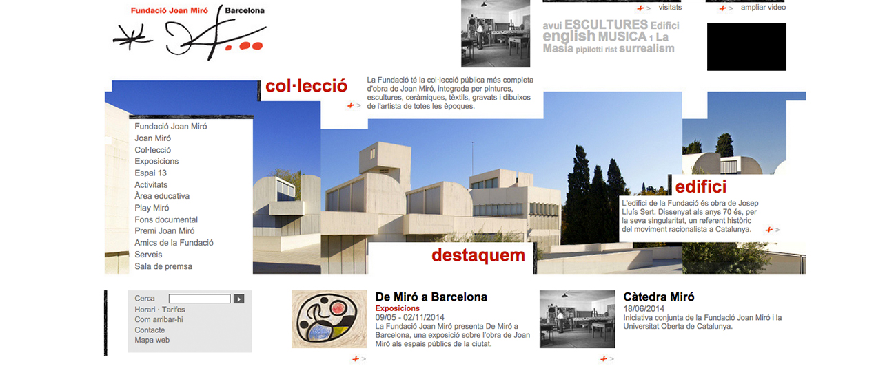 Web Fundació Joan Miró